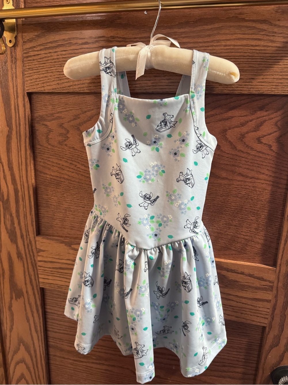 Disney Blue Lilo and Stitch Athletic Dress with built in shorts.